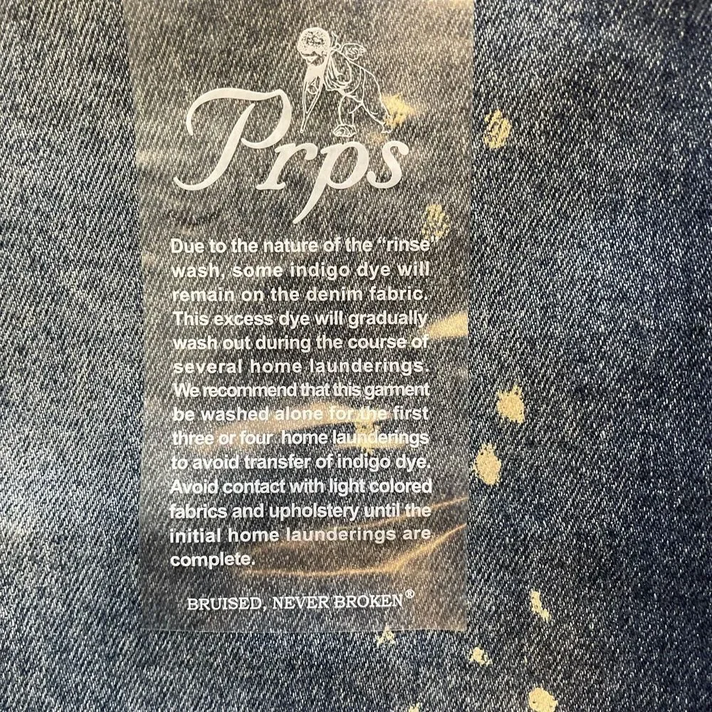 PRPS Mens Jeans Distressed Cayenne Size 40 Blue Jeans Japanese‎ Denim Designer